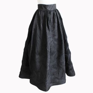 Formal Skirt by Sully Bonnelly Avante Garde Pleated Floor Length Evening Size 8